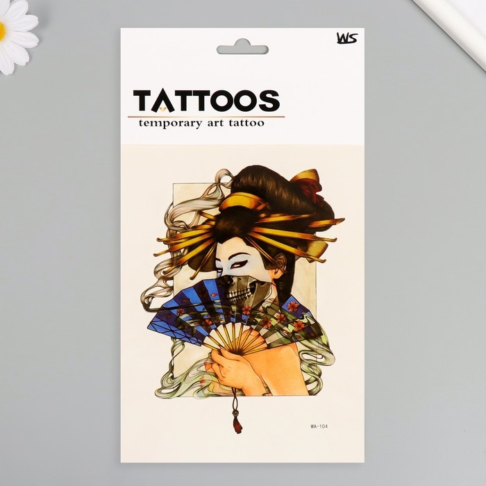 Татуировка на тело цветная Татуировка на тело цветная "Твоя загадка" 26,1х14,6 см