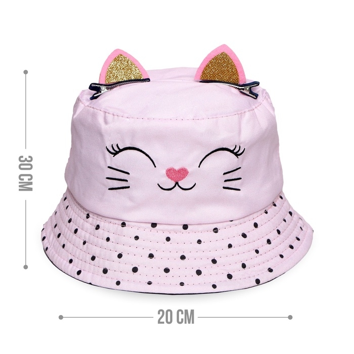 Панама детская для девочки «Котик», с ушками, р-р 52-54 Панама детская для девочки «Котик», с ушками, р-р 52-54