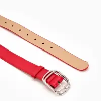 Ремень жен 06-01-02-01, Июнь2504, 3,2*0,3*110 см, без винта, пряж металл, 1 прокол, красный 109031 Ремень жен 06-01-02-01, Июнь2504, 3,2*0,3*110 см, без винта, пряж металл, 1 прокол, красный 109031