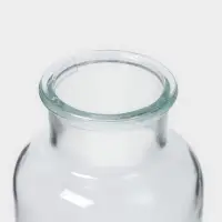 Бутылка для соусов и масла Доляна &laquo;Парфе&raquo;, 600 мл, 8&times;16.5 см, с пробковой крышкой, стекло, прозрачная