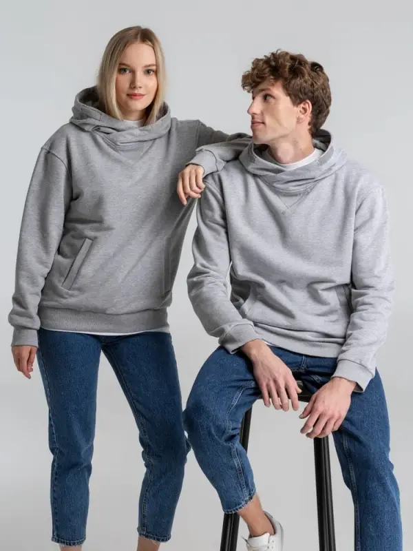 Толстовка Kulonga Terry, серый меланж, размер XS Толстовка Kulonga Terry, серый меланж, размер XS