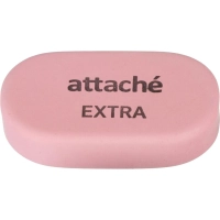 Ластик овальный Attache Extra, нат.каучук, 45x28x10мм, пастельн.ассорти