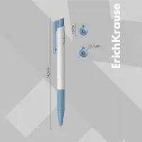 Ручка шариковая автоматическая ErichKrause Frozen Beauty Matic&Grip, узел 0.7 мм, чернила синие, резиновый держатель, тонкое письмо, корпус Soft Touch