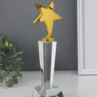 Сувенир "Стела наградная. Золотая звезда", крафт коробка, 27,8х6,8х6,8 см