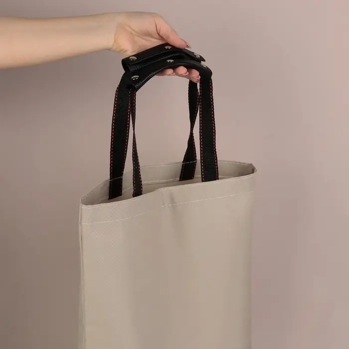 Накладки на ручку для сумки, на кнопках, 13&times;9 см, 2 шт., чёрные
