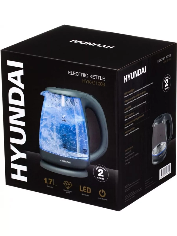 Чайник HYK-G1003 1.7л. 2200Вт серый Чайник HYK-G1003 1.7л. 2200Вт серый