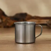 Кружка Доляна &laquo;Мэйли&raquo;, 170 мл, d=7 см, толщина 0.33 мм, нержавеющая сталь, хромированная