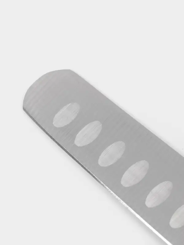 Нож кухонный слайсер Sharp, лезвие 30.5 см, нержавеющая сталь, чёрная ручка