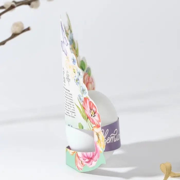 Открытка держатель для яйца «Нежность» на пасху, 12.4×13.9 см Открытка держатель для яйца «Нежность» на пасху, 12.4×13.9 см