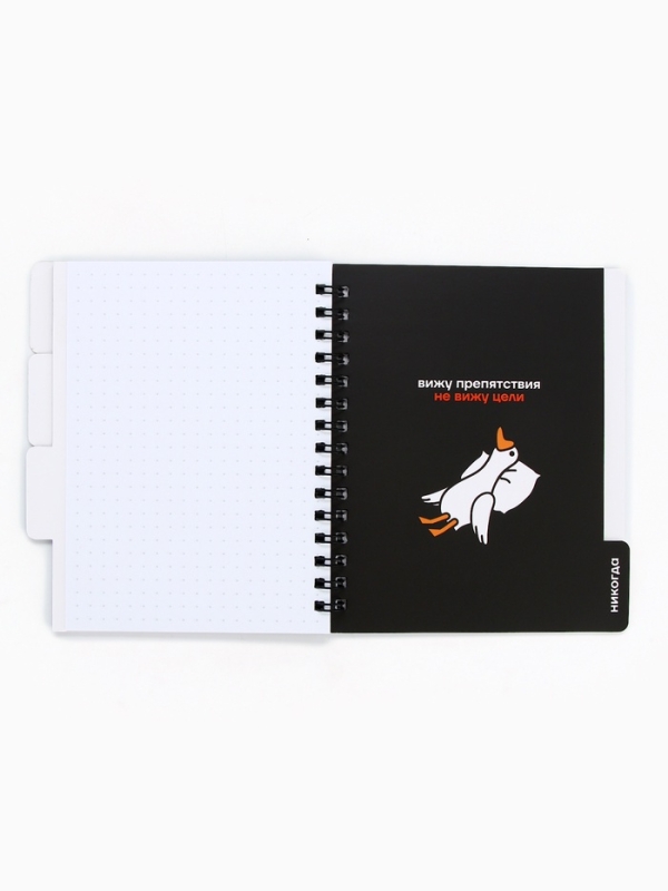 Блокнот с разделителями А6, 48 листов "Ленивый блокнот"