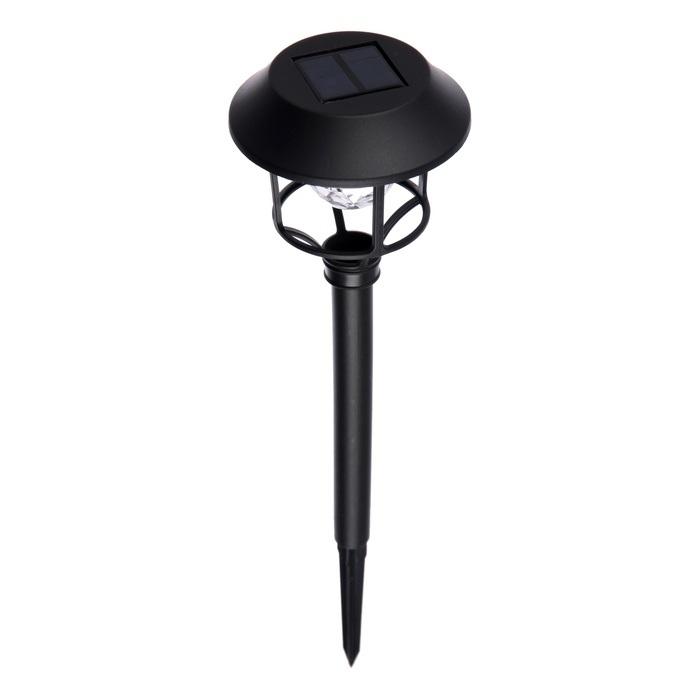 Светильник на солнечной бат. Светильник на солнечной бат. "Еврогарант", "Фонарь диско" 12x44 см, IP44, 6LED, 2 реж., RGB