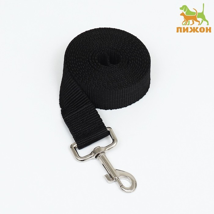 Поводок 2 м х 3 см, чёрный Поводок 2 м х 3 см, чёрный