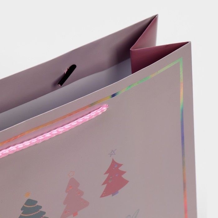 Пакет голографический вертикальный «Моменты», 26 х 32 х 9 см, Новый год Пакет голографический вертикальный «Моменты», 26 х 32 х 9 см, Новый год