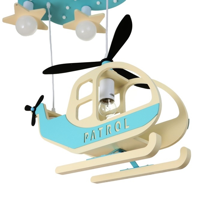 Люстра с подсветкой 2173/5 E27 40Вт бело-голубой 65х40х70 см BayerLux