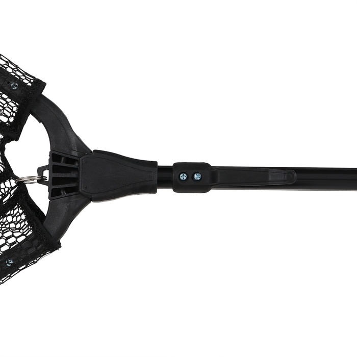 Подсачник складной телескопический П-28, усиленный, 205 см, треугольный обод 50 см, черный Подсачник складной телескопический П-28, усиленный, 205 см, треугольный обод 50 см, черный