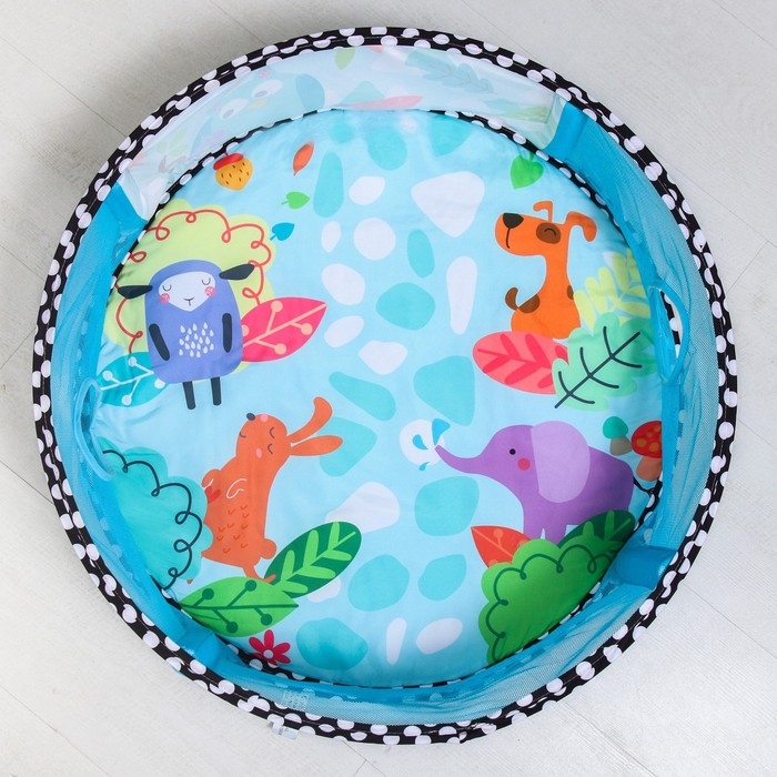 Развивающий коврик с дугами «Совушка», бортик, 77х76 см. Развивающий коврик с дугами «Совушка», бортик, 77х76 см.