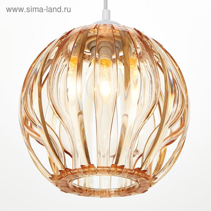 Светильник BayerLux 8330/1, 1хЕ27 15Вт, коричневый 23х21+60 см