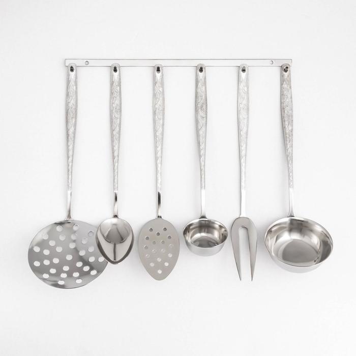 Набор кухонный «Уралочка», d=35 см, h=30 см, 6 предметов Набор кухонный «Уралочка», d=35 см, h=30 см, 6 предметов