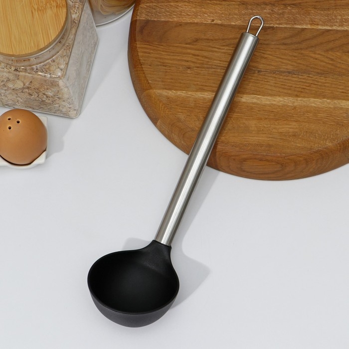 Половник из нержавеющей стали Доляна «Техно», 29 см Половник из нержавеющей стали Доляна «Техно», 29 см