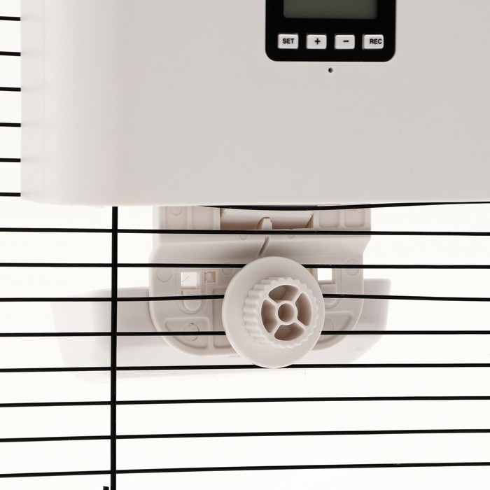 Умная автокормушка для животных, с креплением на клетку, с функцией записи голоса Умная автокормушка для животных, с креплением на клетку, с функцией записи голоса