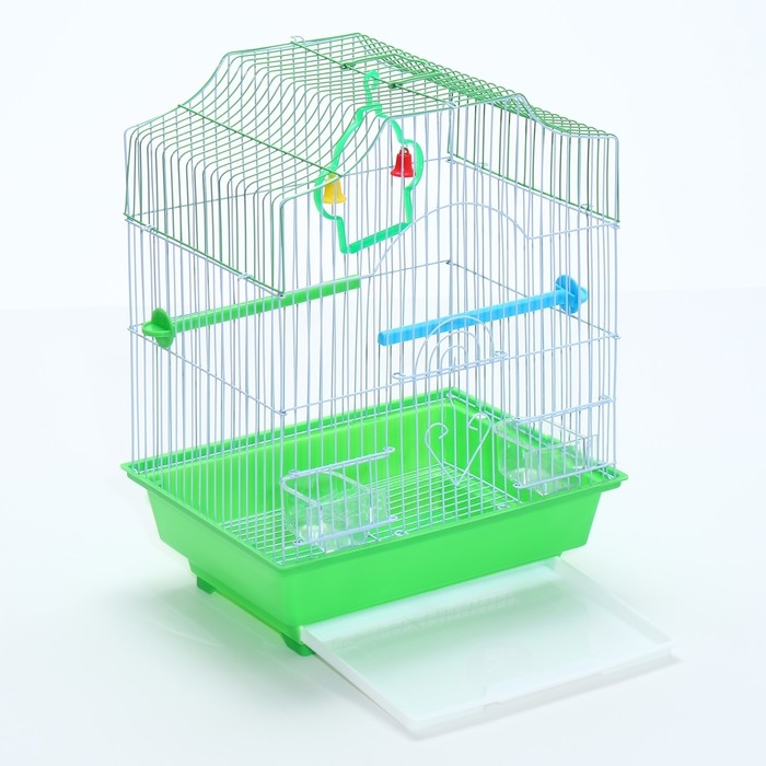 Клетка для птиц укомплектованная Bd-1/4f, 30 х 23 х 39 см, зелёная Клетка для птиц укомплектованная Bd-1/4f, 30 х 23 х 39 см, зелёная