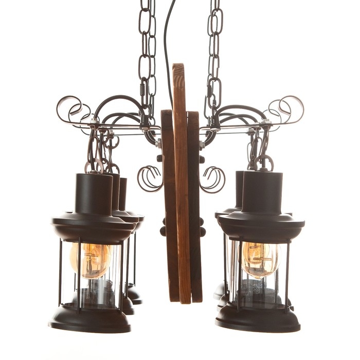 Люстра Люстра "Баркас" 6хЕ27 40Вт черный 90х100 см