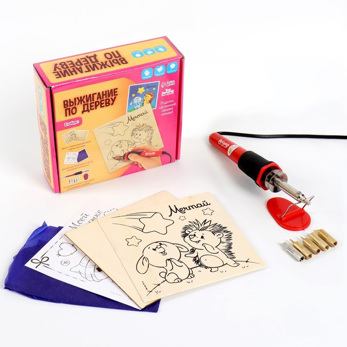 Набор для выжигания и росписи по дереву «Подружке» Набор для выжигания и росписи по дереву «Подружке»