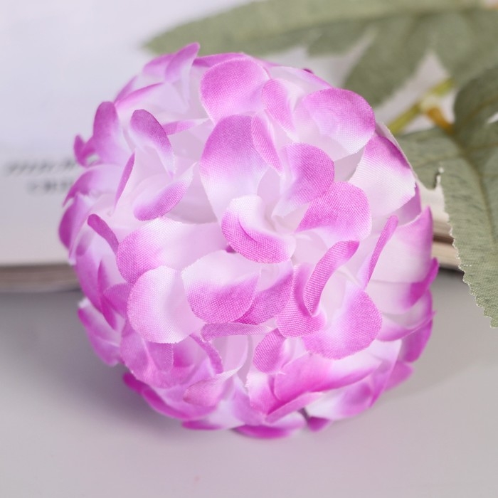 Цветы искусственные  Цветы искусственные "Гортензия галант" d-7 см 43 см, сиреневый