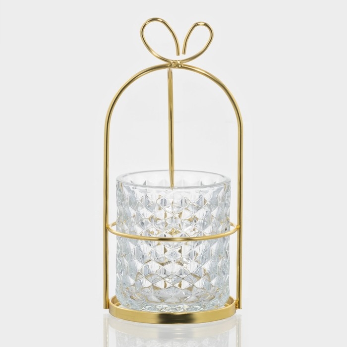 Конфетница стеклянная «Богема. Бантик», 9,5×20 см Конфетница стеклянная «Богема. Бантик», 9,5×20 см