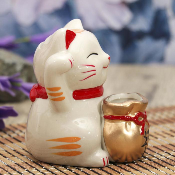 Копилка керамика Копилка керамика "Манеки-неко счастье" МИКС 10х8,5х9 см