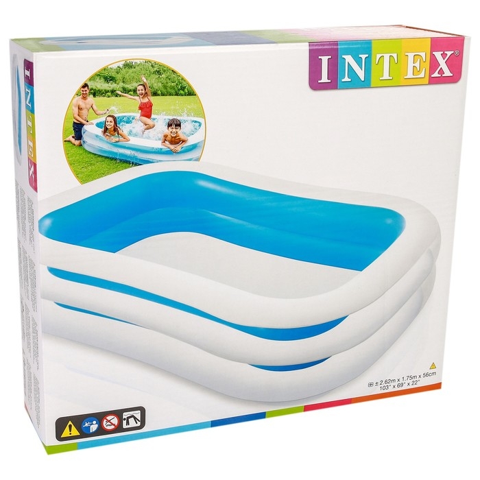 Бассейн надувной «Семейный», 262 х 175 х 56 см, от 6 лет, 56483NP INTEX Бассейн надувной «Семейный», 262 х 175 х 56 см, от 6 лет, 56483NP INTEX