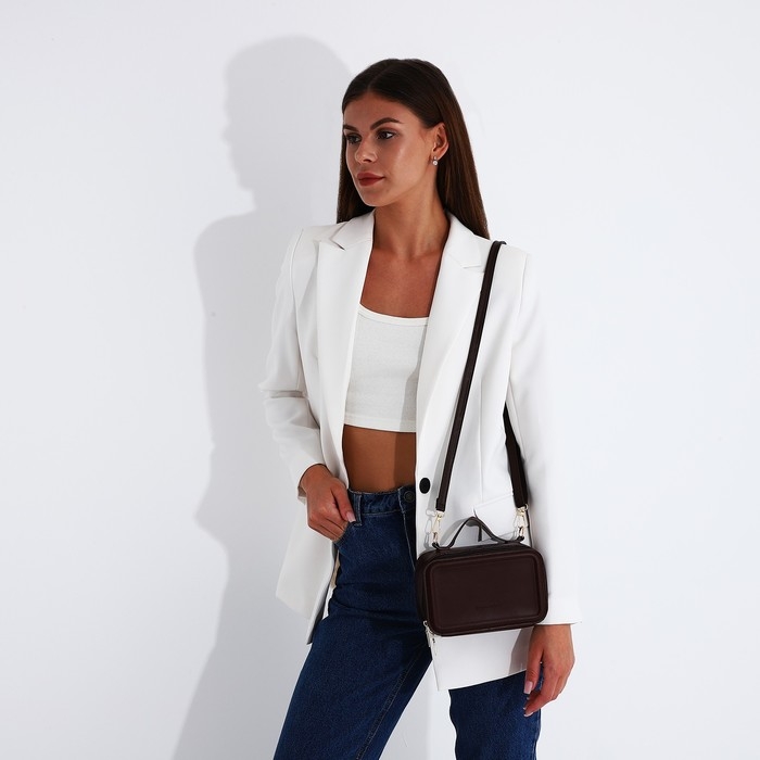 Сумка кросс-боди на молнии, цвет чёрный Сумка кросс-боди на молнии, цвет чёрный