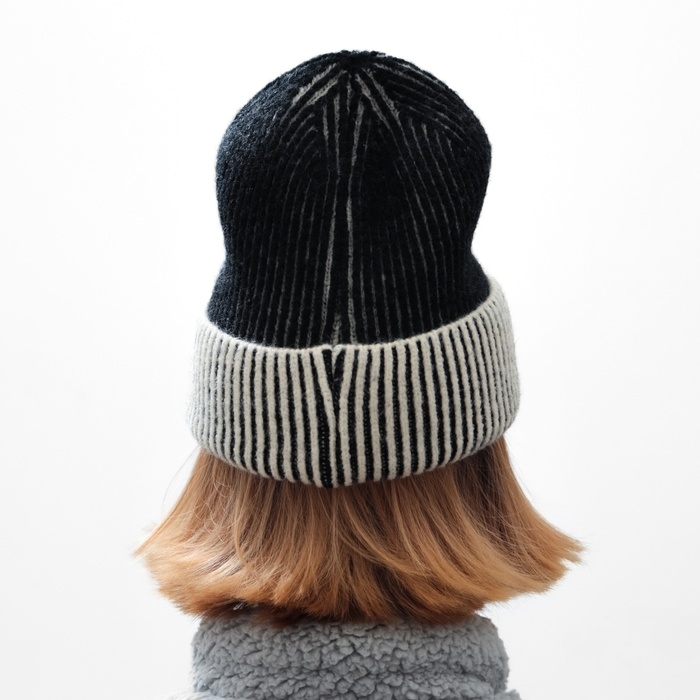 Шапка женская MINAKU, цвет чёрный, размер 56-58