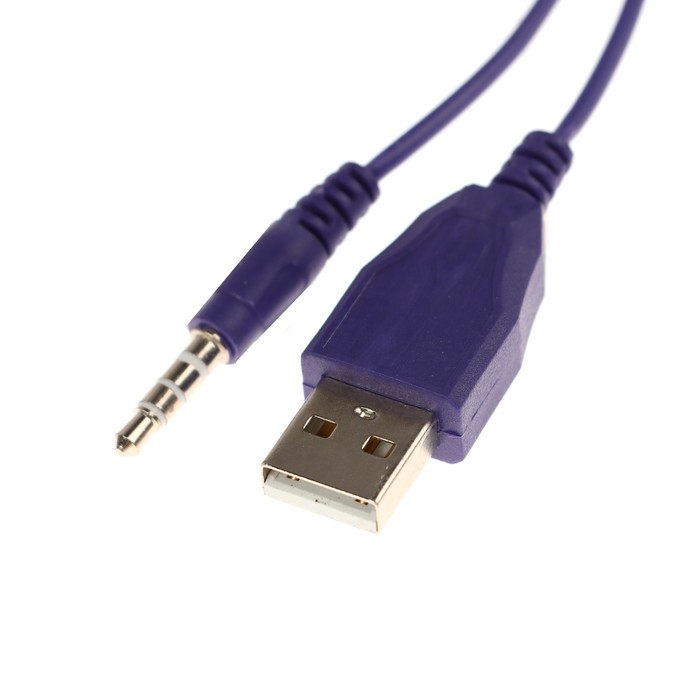 Наушники Qumo Game Cat Purple, игровые, микрофон, USB+3.5 мм, 2м, фиолетовые Наушники Qumo Game Cat Purple, игровые, микрофон, USB+3.5 мм, 2м, фиолетовые