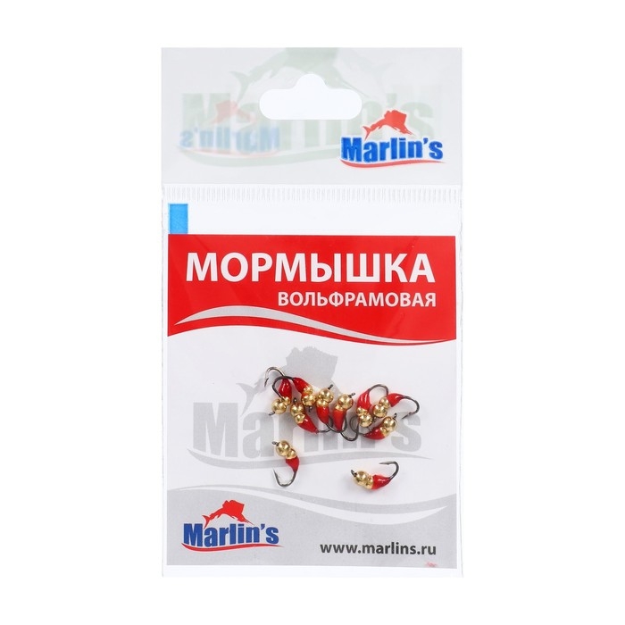 Мормышка вольфрам Marlin's Мураш №1, 3 мм, 0.3 г, цвет золото, 10 шт. Мормышка вольфрам Marlin's Мураш №1, 3 мм, 0.3 г, цвет золото, 10 шт.