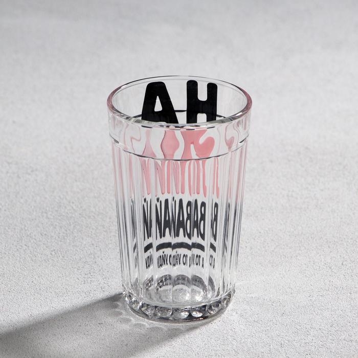 Стакан граненый Стакан граненый "Наливай" стекло, в упаковке