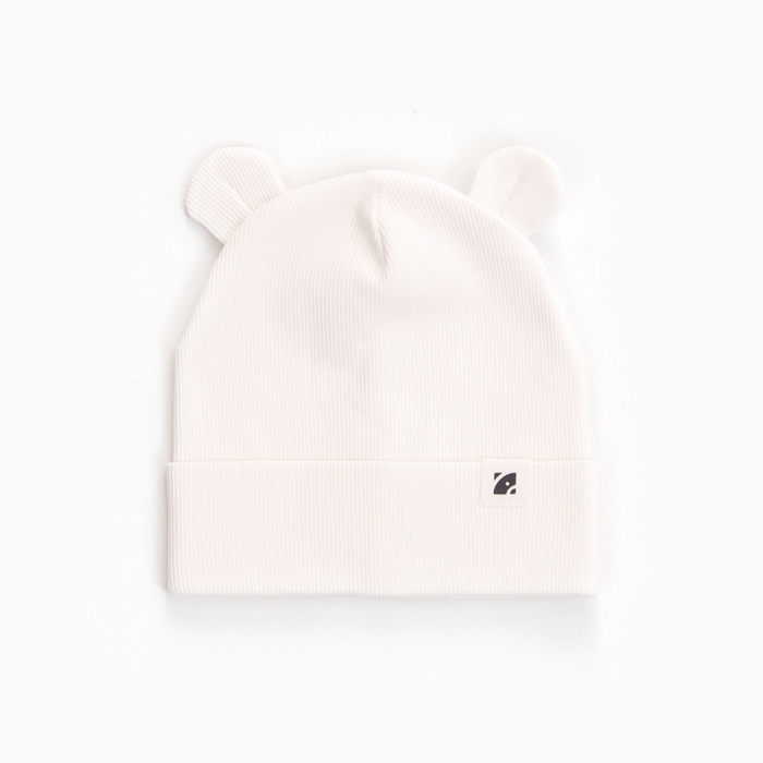 Шапка детская, цвет молочный, размер 40-42 Шапка детская, цвет молочный, размер 40-42