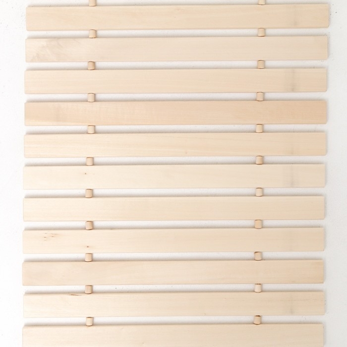 Коврик-лежак для бани, деревянный, 45х200 см Коврик-лежак для бани, деревянный, 45х200 см