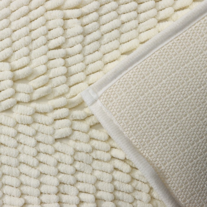 Коврик для дома Доляна «Букли длинные», 40×60 см, длина букли 2 см, цвет молочный Коврик для дома Доляна «Букли длинные», 40×60 см, длина букли 2 см, цвет молочный