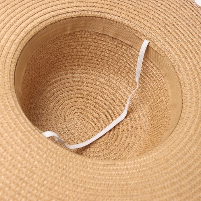 Шляпа женская MINAKU, размер 56, цвет бежевый Шляпа женская MINAKU, размер 56, цвет бежевый