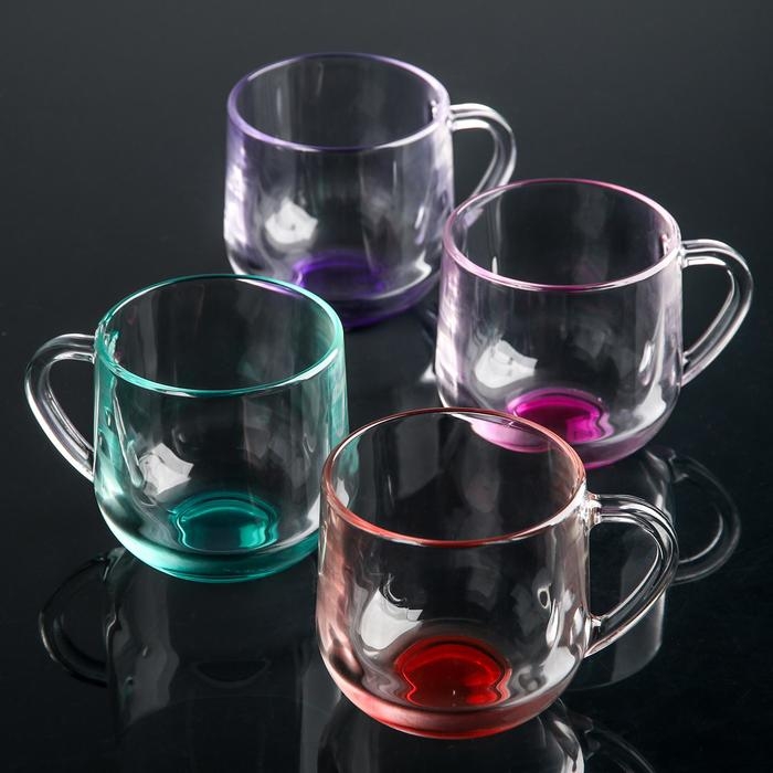 Кружка стеклянная &laquo;Грамине&raquo;, 300 мл, цвет МИКС