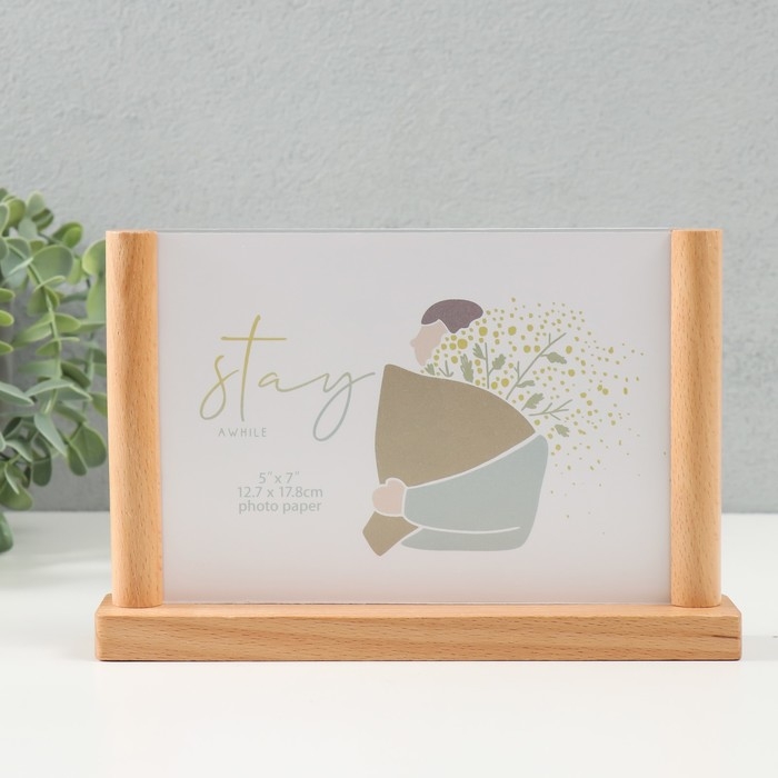 Фоторамка дерево на 1 фото 13х18 см Фоторамка дерево на 1 фото 13х18 см "Альвисс" 21х3,5х14 см