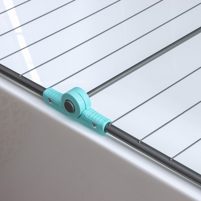 Сушилка для белья на ванну складная, рабочая длина 10 м, цвет МИКС Сушилка для белья на ванну складная, рабочая длина 10 м, цвет МИКС