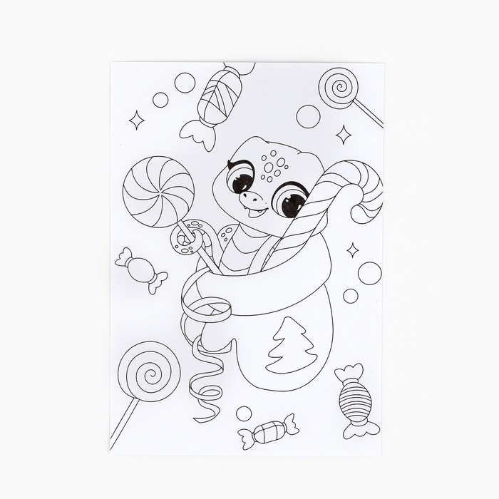 Раскраска антистресс на новый год. Открытки для вдохновения «В ожидании Нового года», А6 Раскраска антистресс на новый год. Открытки для вдохновения «В ожидании Нового года», А6