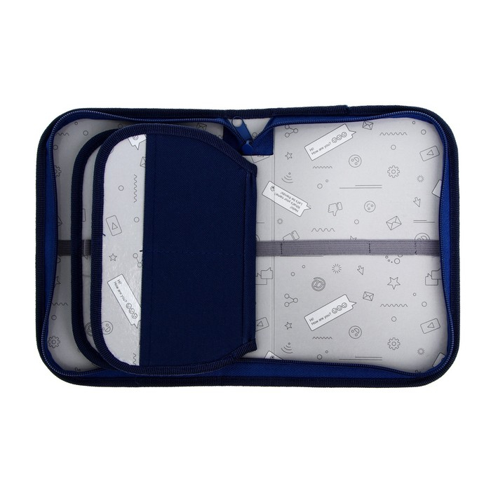 Пенал 3 секции, вкладка внутри, 140 х 210 х 40 мм, тканевый, Calligrata TOP Block Пенал 3 секции, вкладка внутри, 140 х 210 х 40 мм, тканевый, Calligrata TOP Block "Тачка неон"