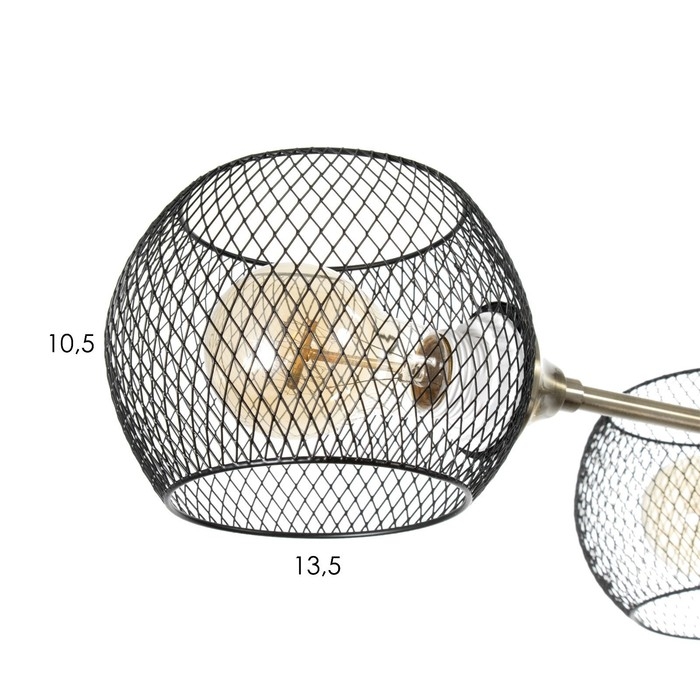 Люстра Люстра "Эстэт" 6хЕ27 40Вт черный 98х98х23см BayerLux