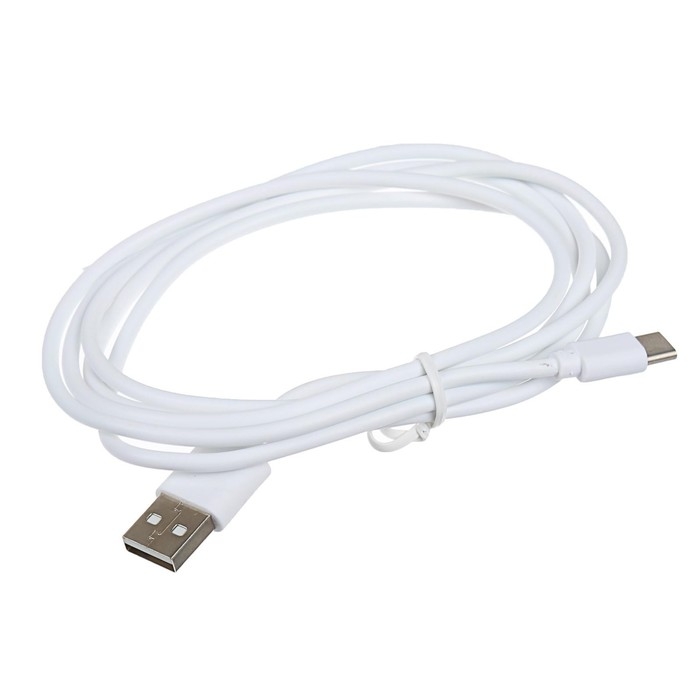 Кабель LuazON, Type-C - USB, 1 А, 1.5 м, белый Кабель LuazON, Type-C - USB, 1 А, 1.5 м, белый