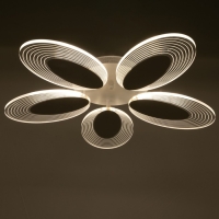 Люстра с ПДУ 1136/5 LED 70Вт 3000К-6000К диммер белый 68х68х8 см BayerLux