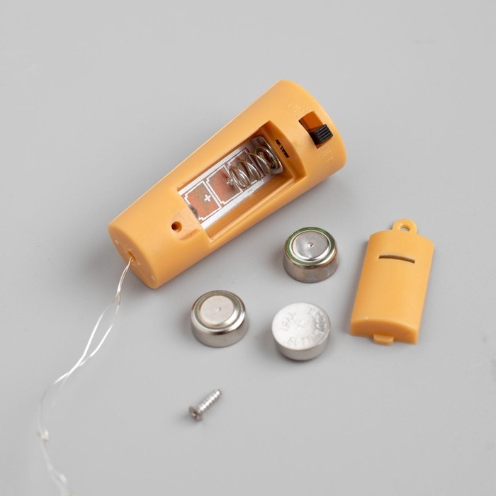 Гирлянда «Нить» 2 м роса с пробкой, IP20, серебристая нить, 20 LED, батарейки LR44х3 (в комплекте), свечение зелёное Гирлянда «Нить» 2 м роса с пробкой, IP20, серебристая нить, 20 LED, батарейки LR44х3 (в комплекте), свечение зелёное