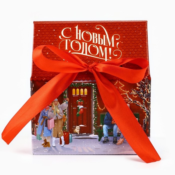 Коробка подарочная новогодняя складная « Городская жизнь », 15 х 18 х 10 см, Новый год Коробка подарочная новогодняя складная « Городская жизнь », 15 х 18 х 10 см, Новый год